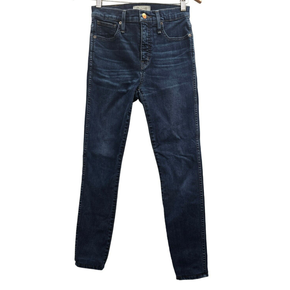 Madewell Jeans 26 Blue Skinny Dark Wash High Rise Stretch Capsule Cigarette